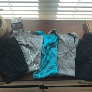 Bundle of FIVE workout tank tops